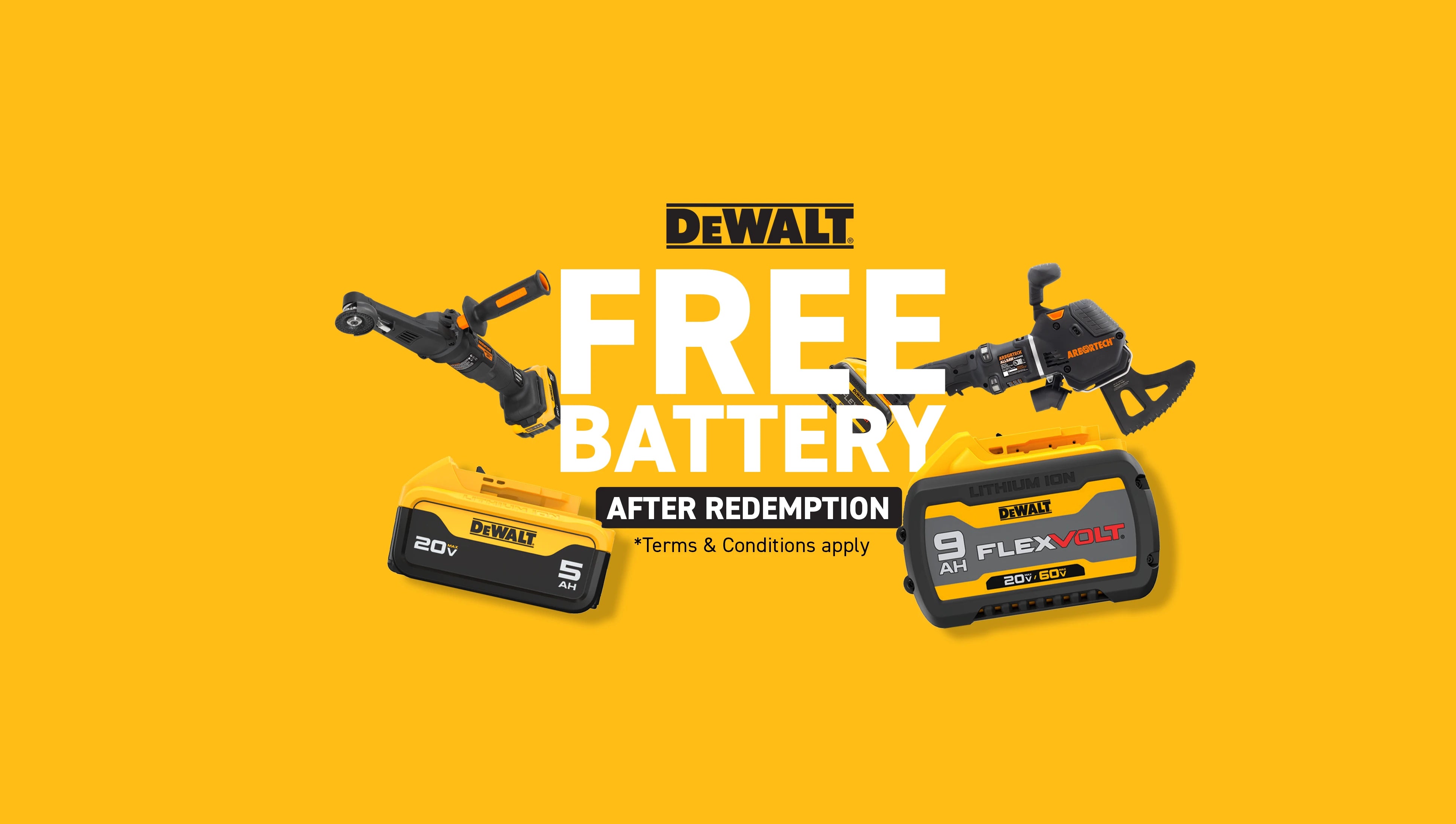Powered by DeWalt – Akku-Plattform