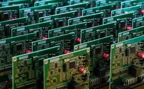 SMD-bestückte Elektronikbaugruppe