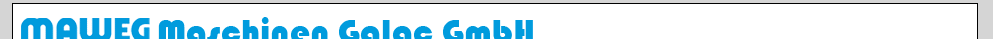 MAWEG Maschinen Logo