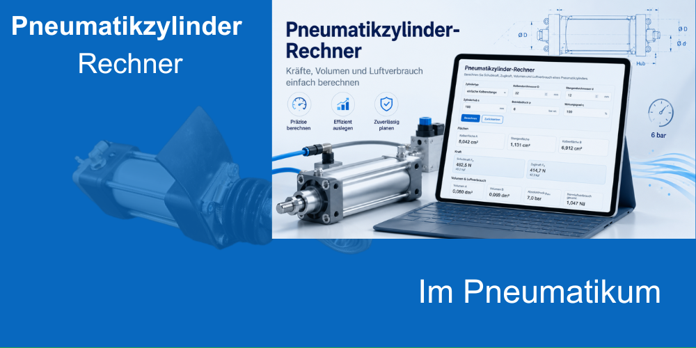 Pneumatikzylinder-Rechner