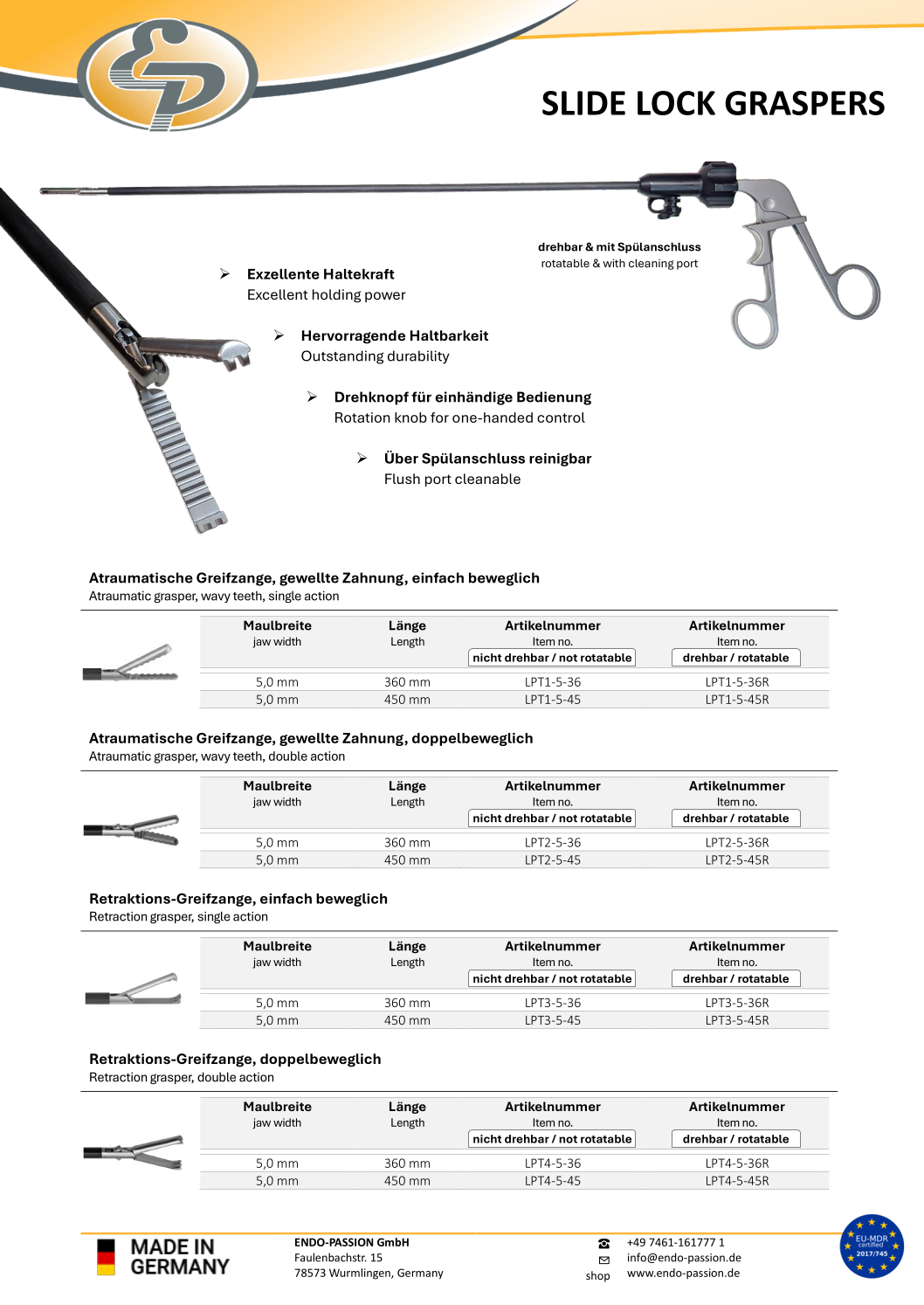 Slide Lock Grasper