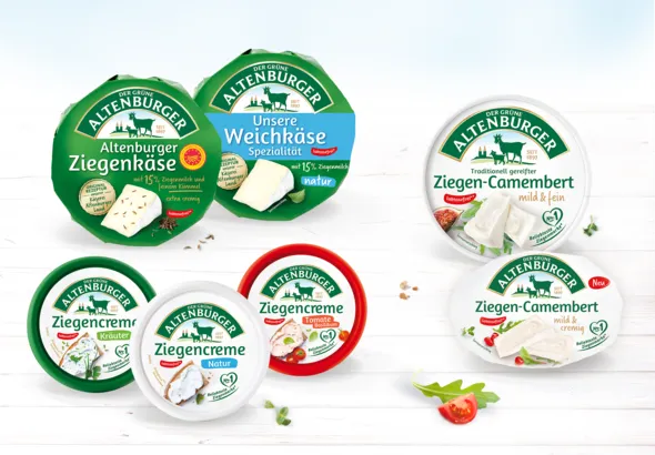 Der Grüne Altenburger – goat's cheese range