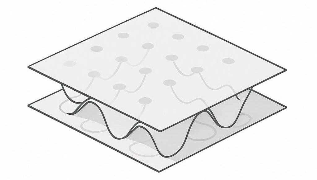 Sandwichstruktur mit DeepHEX-Kern