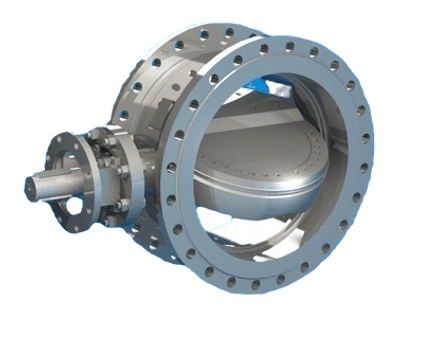 Dreifach/vierfach exzentrische Regelklappe Rubin (DN100–DN2400, PN2,5–PN250)