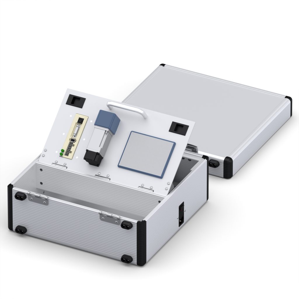 Koffer mit Omron-Equipment