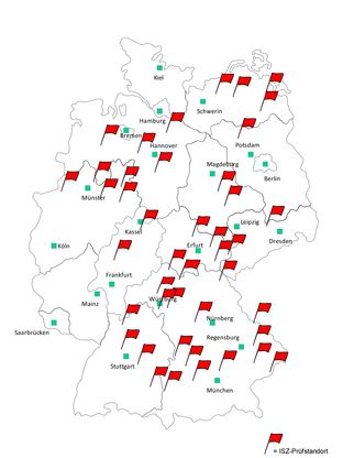 ISZ-Prüfstandorte