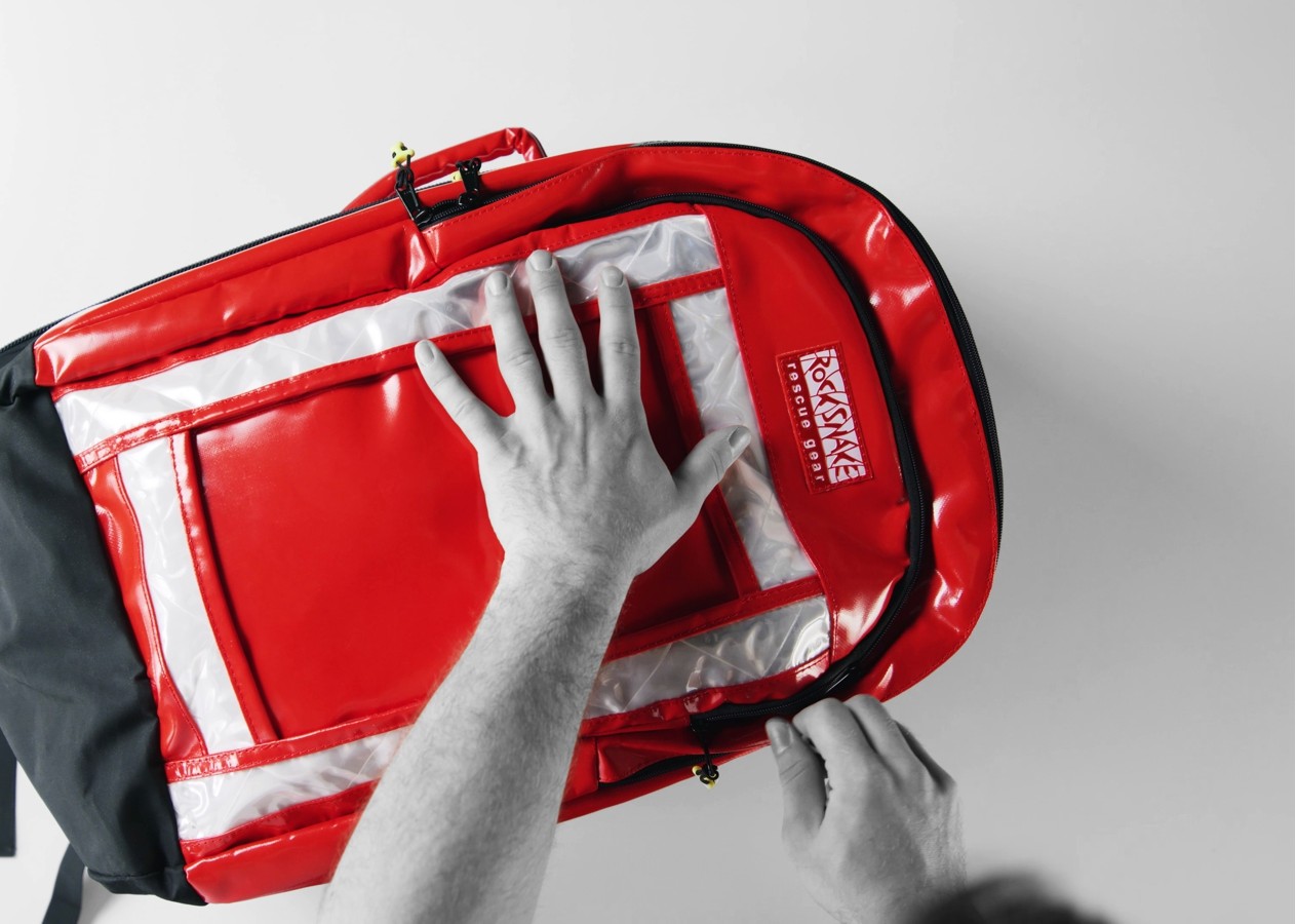 Rocksnake Notfallrucksack mit Innentaschen