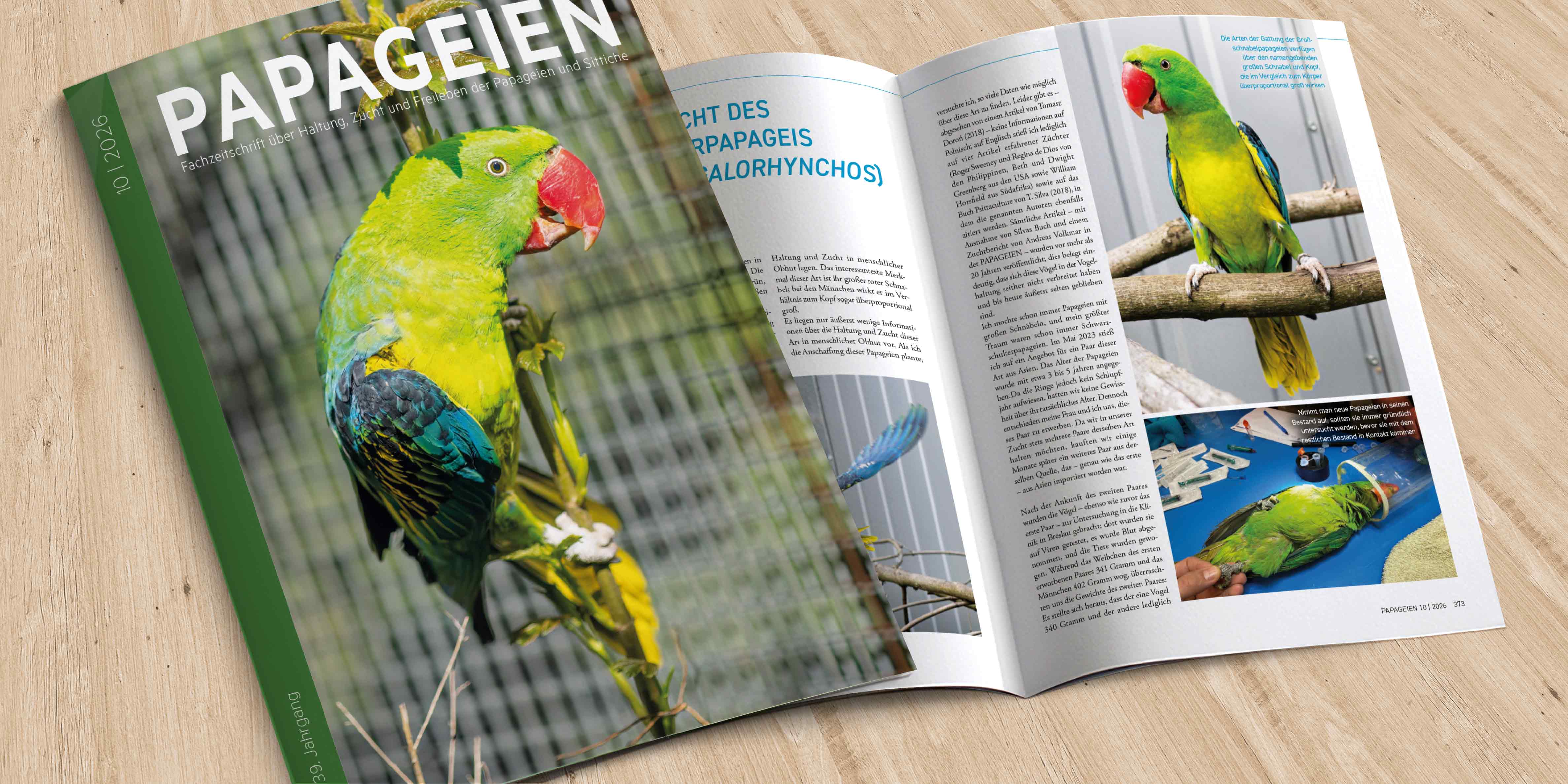 Fachzeitschrift PAPAGEIEN