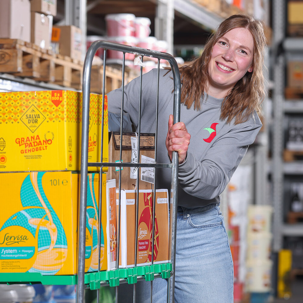 Auslieferung an Profi-Küchen