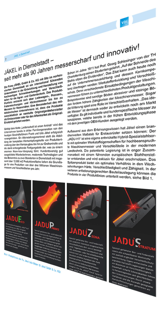 Press article about Jäkel