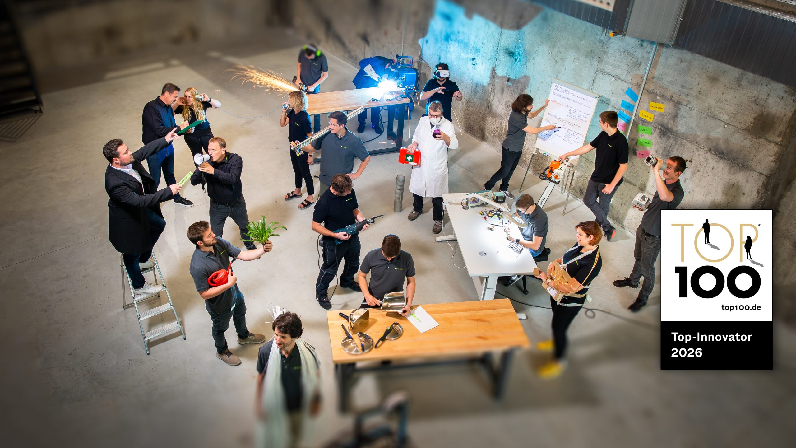 tech-solute Team mit TOP 100 Siegel