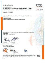 ISO 9001:2015 Zertifikat (SGS)
