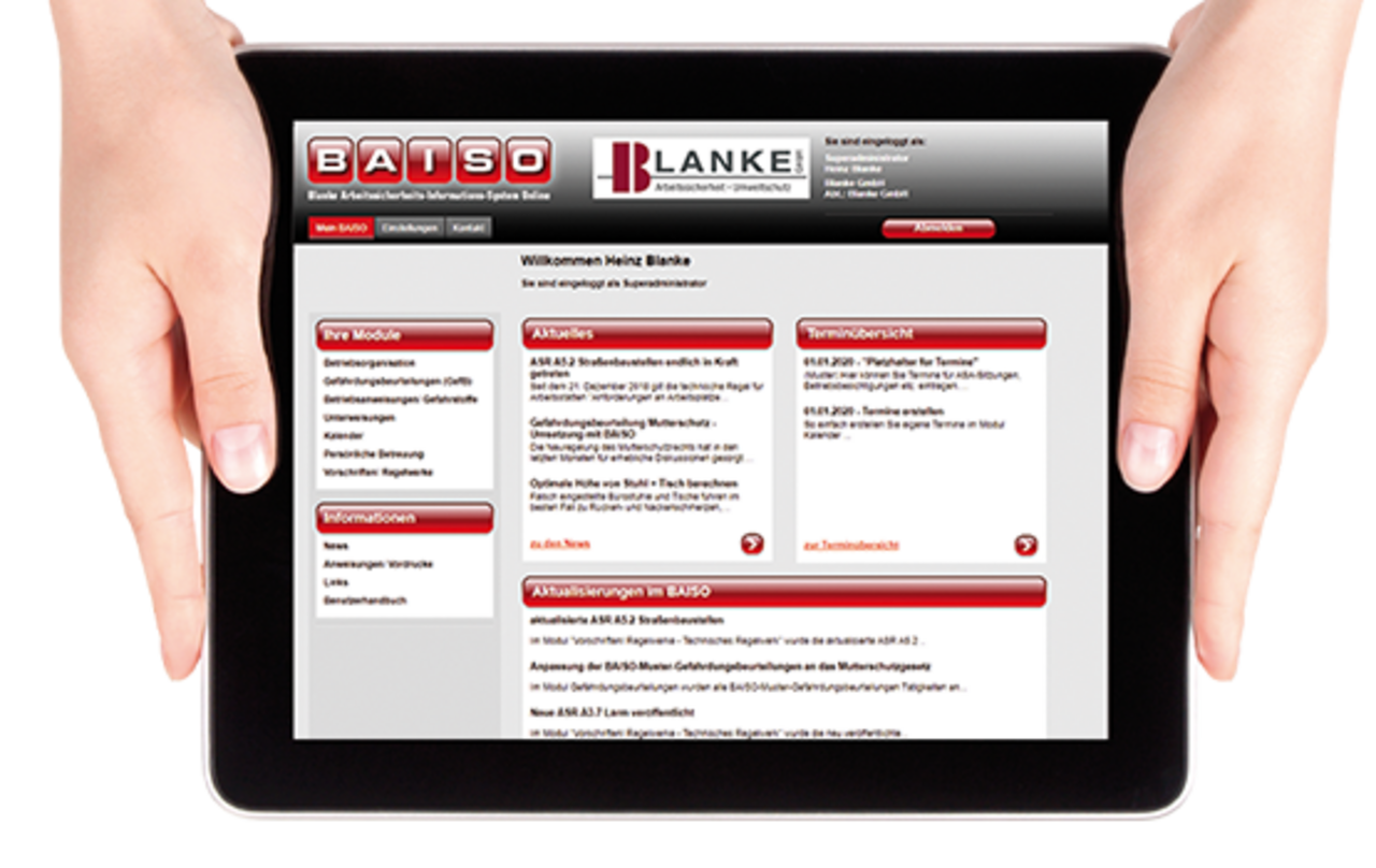 BAISO – Online-Arbeitssicherheits-Informations-System
