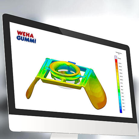 CAD-Konstruktion eines Silikonformteils