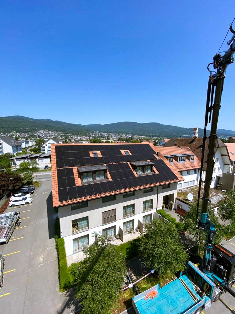 Anlage Beherbergungsbetrieb, 34 kWp, Solothurn