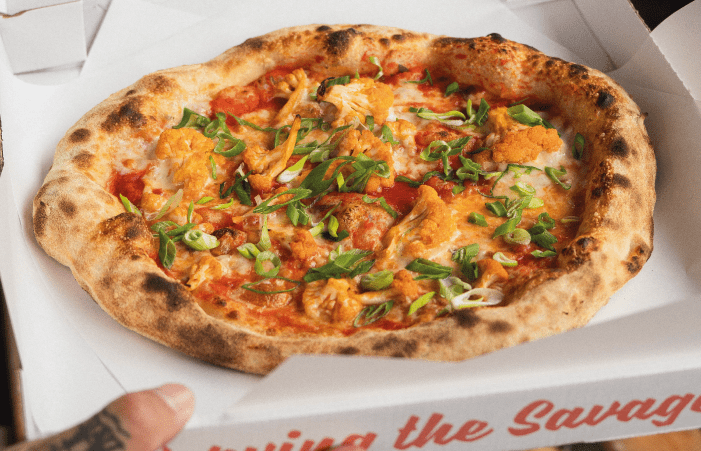 Brewpub-Küche: Pizza