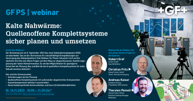 Webinar on cold local heating networks