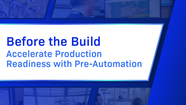 Pre-Automation zur Beschleunigung der Produktionsbereitschaft