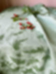 Tischdecke grün aus Leinen