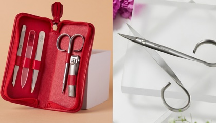 Manicure scissors and nail clippers