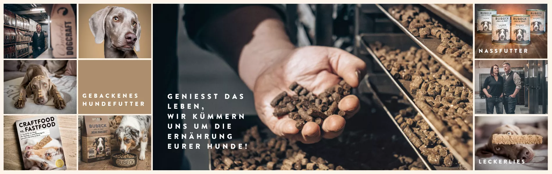 Gebackenes Hundefutter