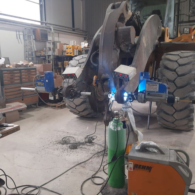 Deployment of the mobile boring mill