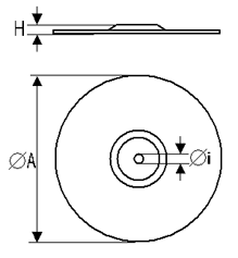 Montagesatz mit Metallscheibe
