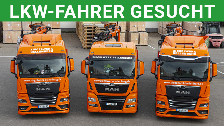 Eigener Fuhrpark zur Baustellenbelieferung
