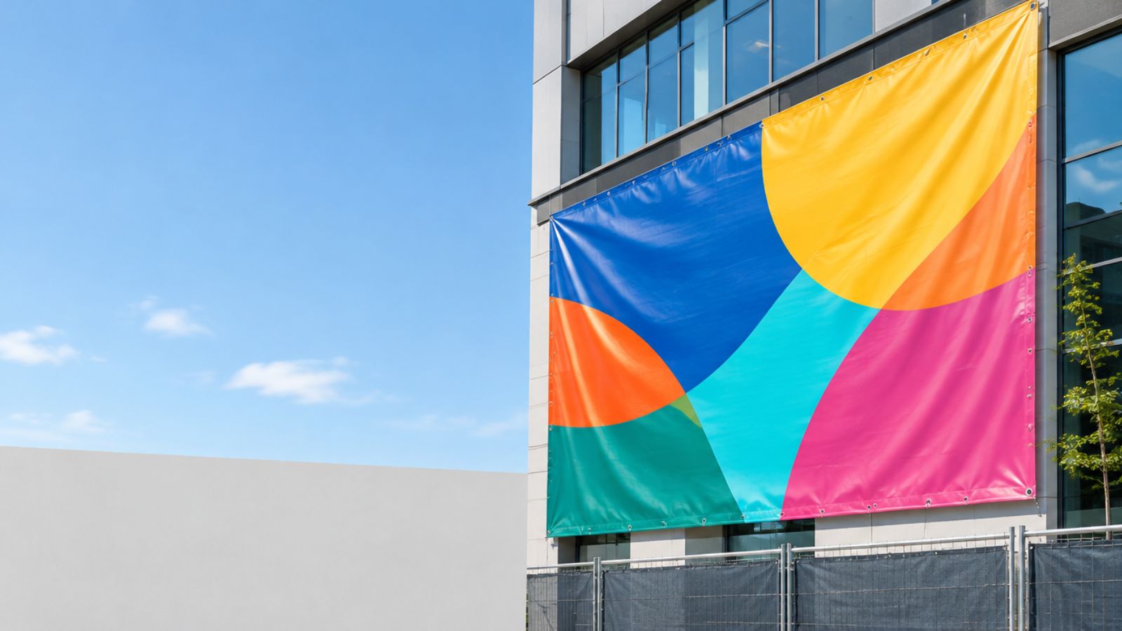 Werbeplane / Bauzaunbanner