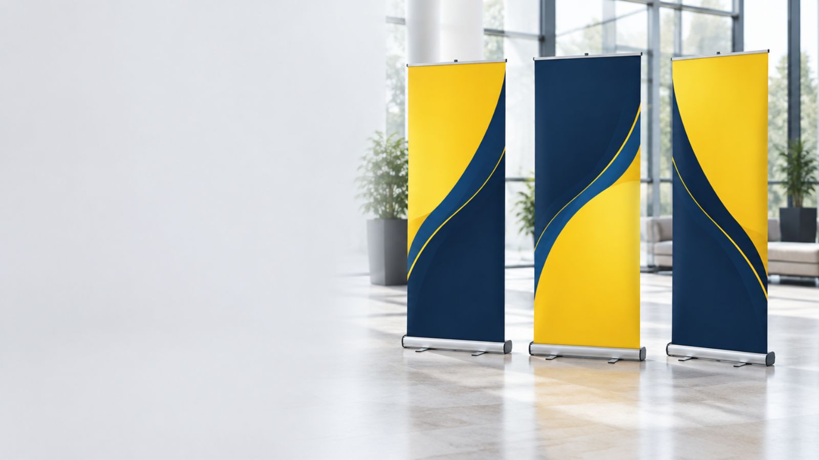 Roll-up-Banner mit Alu-Kassette