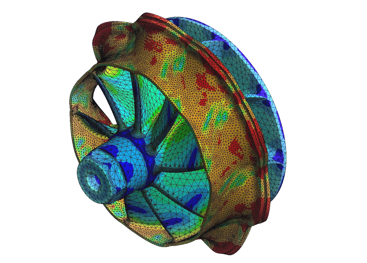 Dynamic FEM calculation of a turbocharger