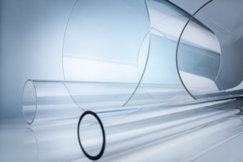 Transparentes Kunststoffrohr aus PMMA