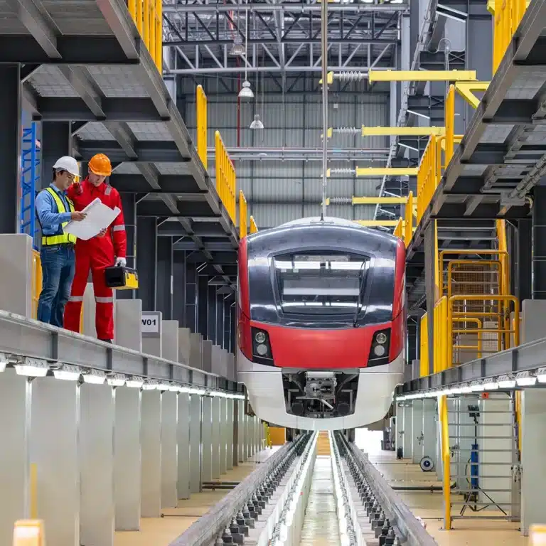 Schienenmontage und Bahntechnik