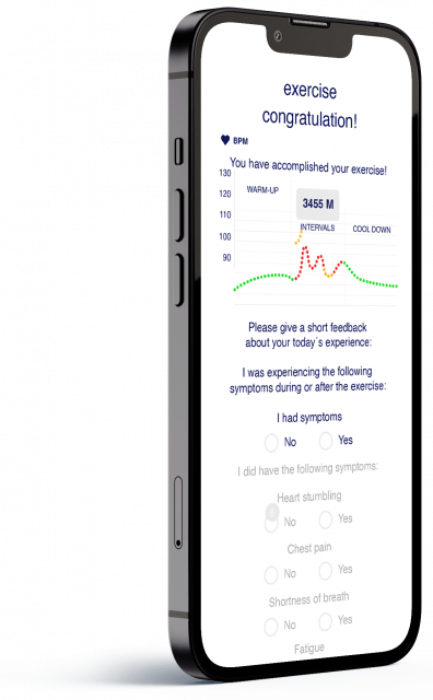 Trainingserfolg in der App