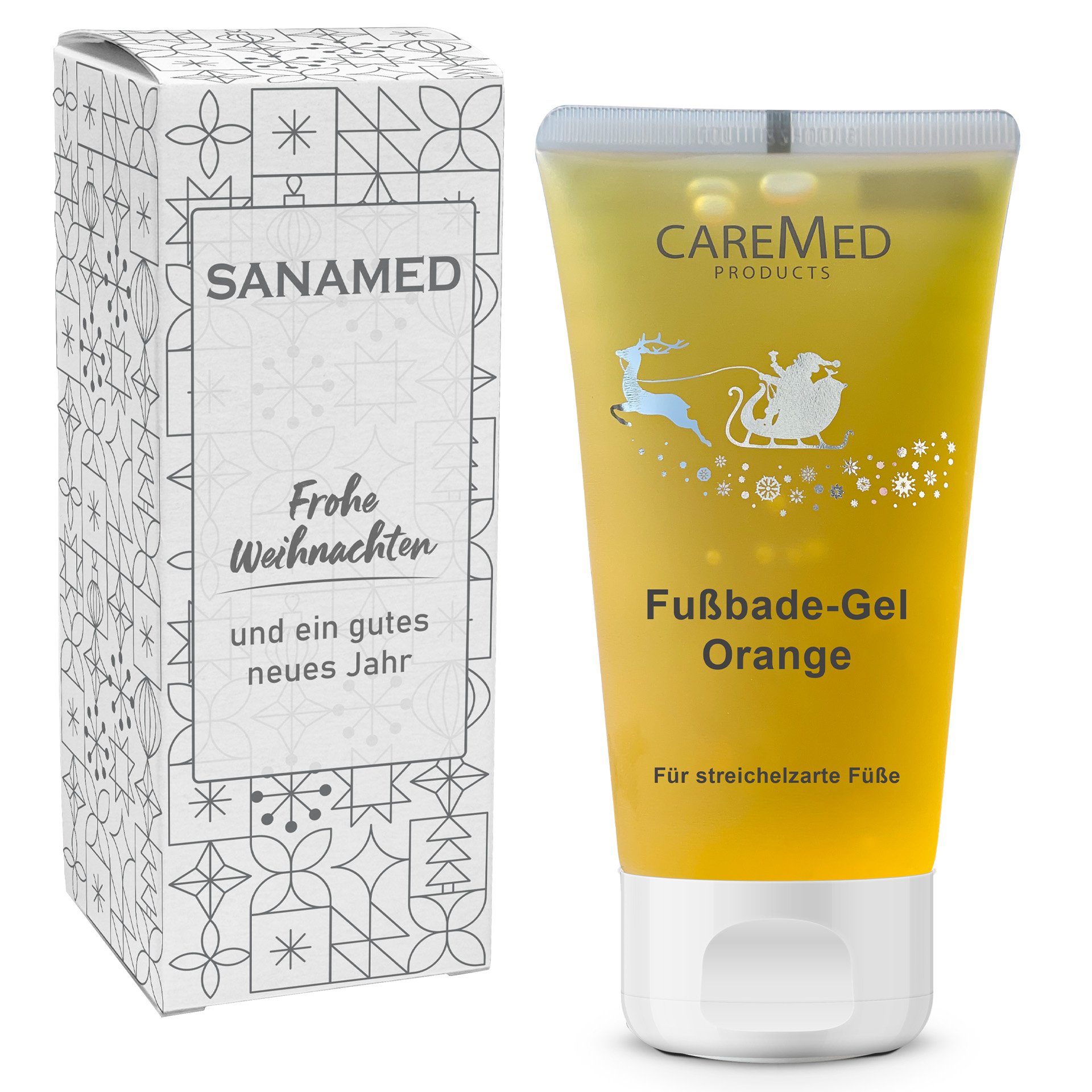 Fußbadegel orange, Weihnachtsedition, 75 ml