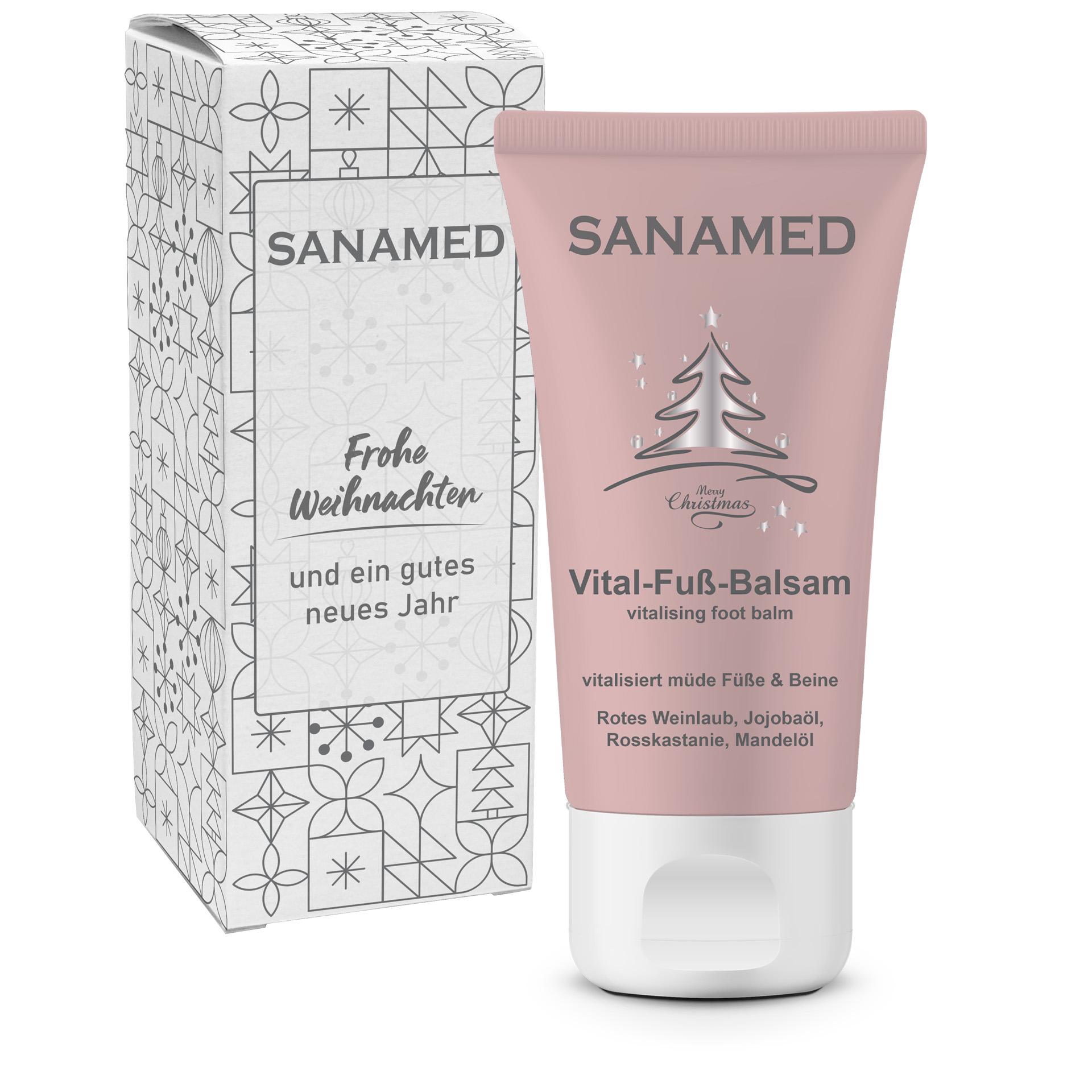 Fußcreme mit rotem Weinlaub, 50 ml