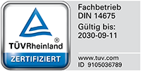 Zertifikat DIN 14675-2 – zertifizierter BMA/SAA-Errichter