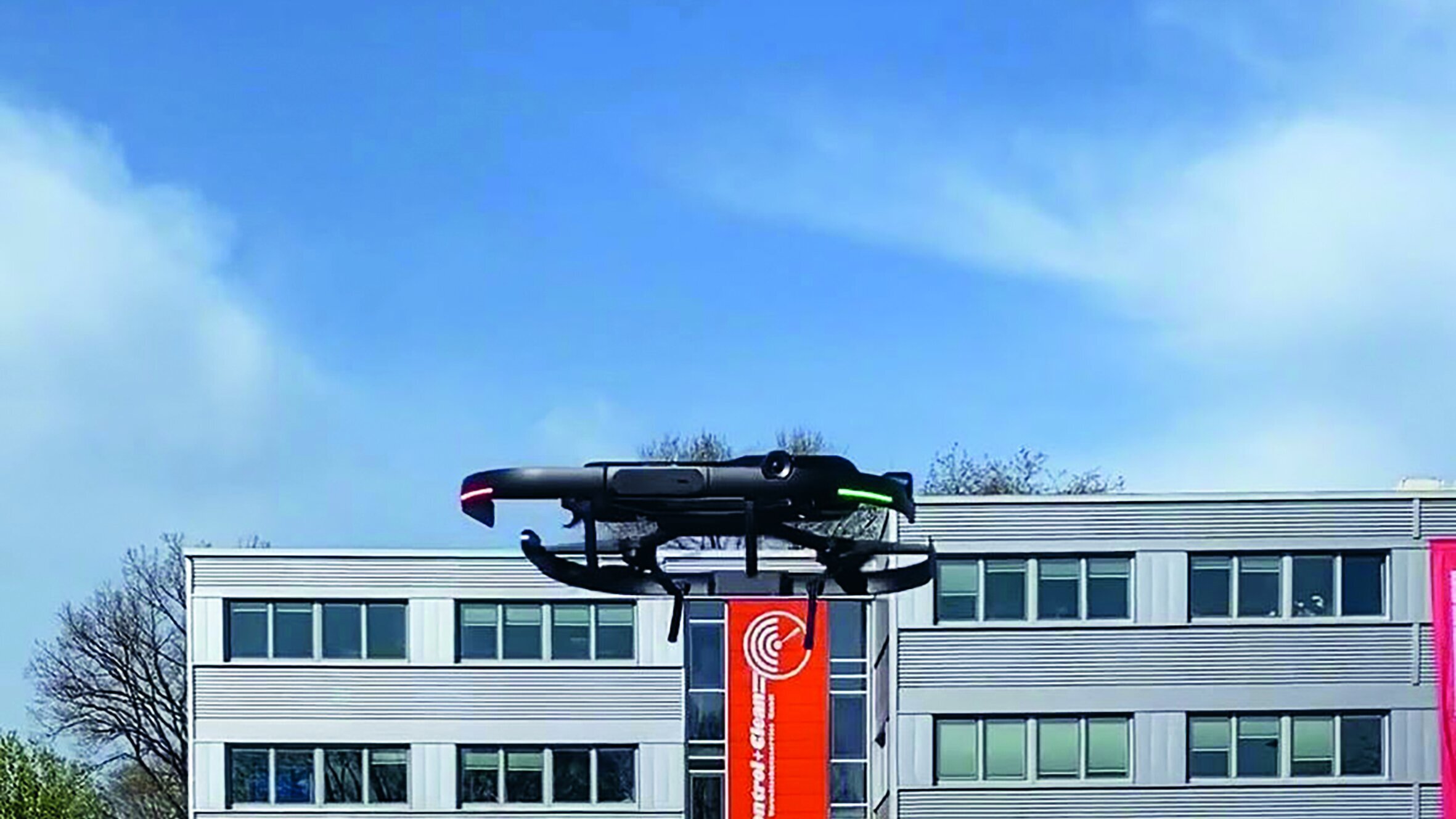 Drohne auf Parkplatz – Einsatz Leica BLK2FLY