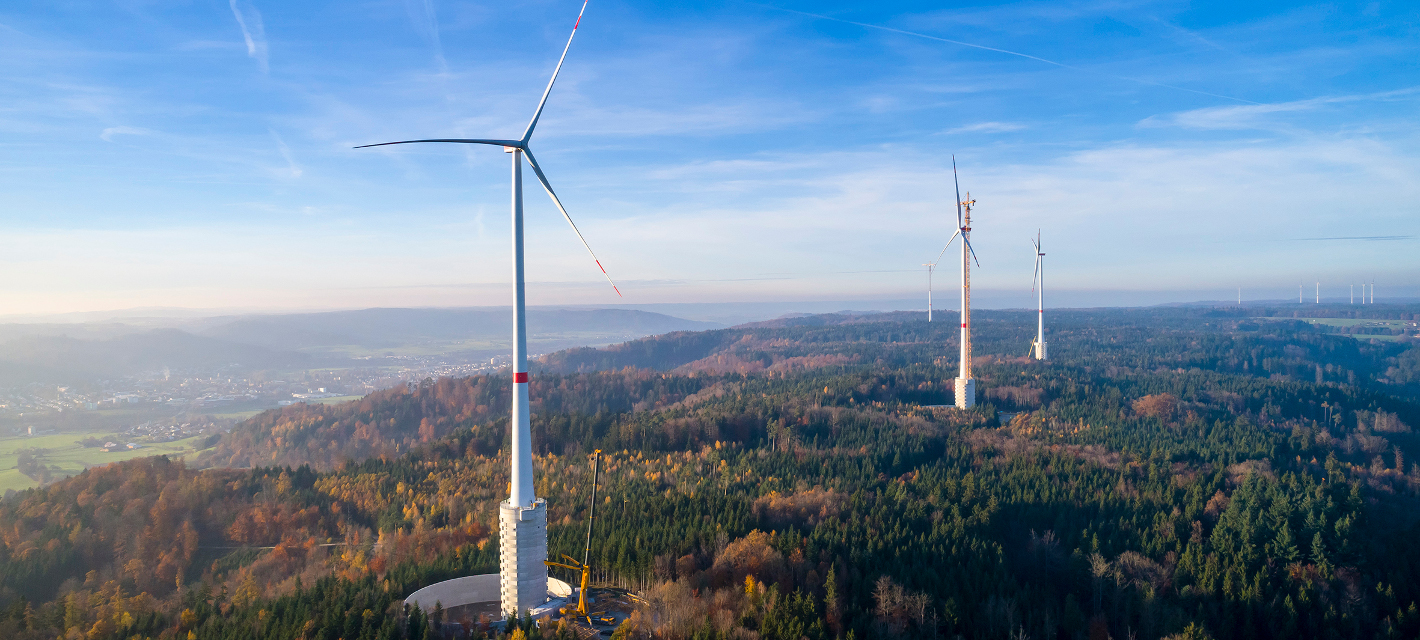 Windmontage am Naturstromspeicher Gaildorf (Max Bögl)