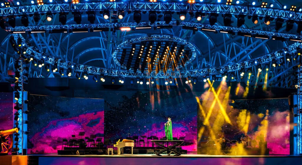 Live-Event mit großflächigen Videodisplays