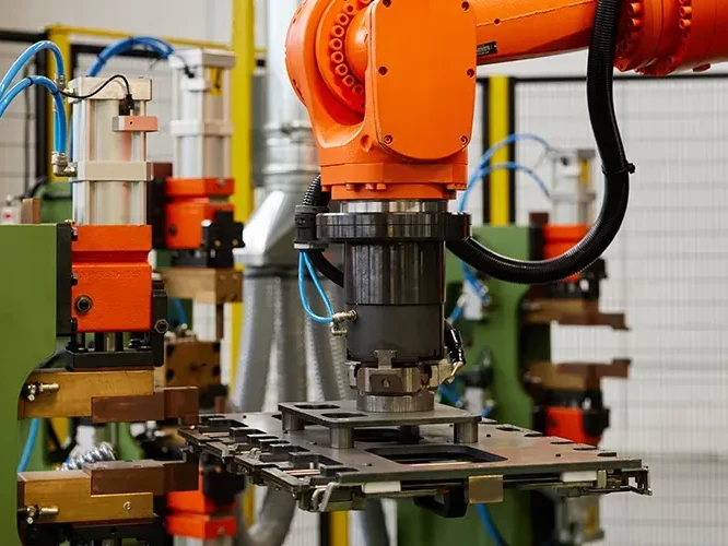 Automatisierte Produktion von Stahldrahtkörben