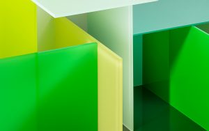 Farbige Acrylglasplatte