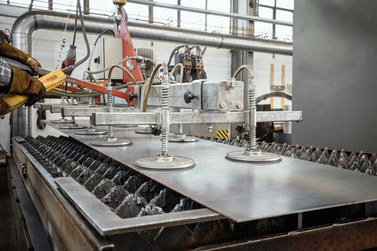 Maschinenpark im Werk Karstädt