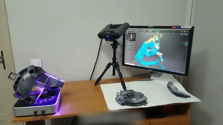 Aufbau des 3D-Scanning-Setups