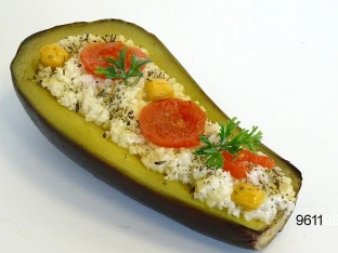 Gefüllte Aubergine
