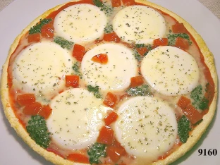 Pizza mit Mozzarella