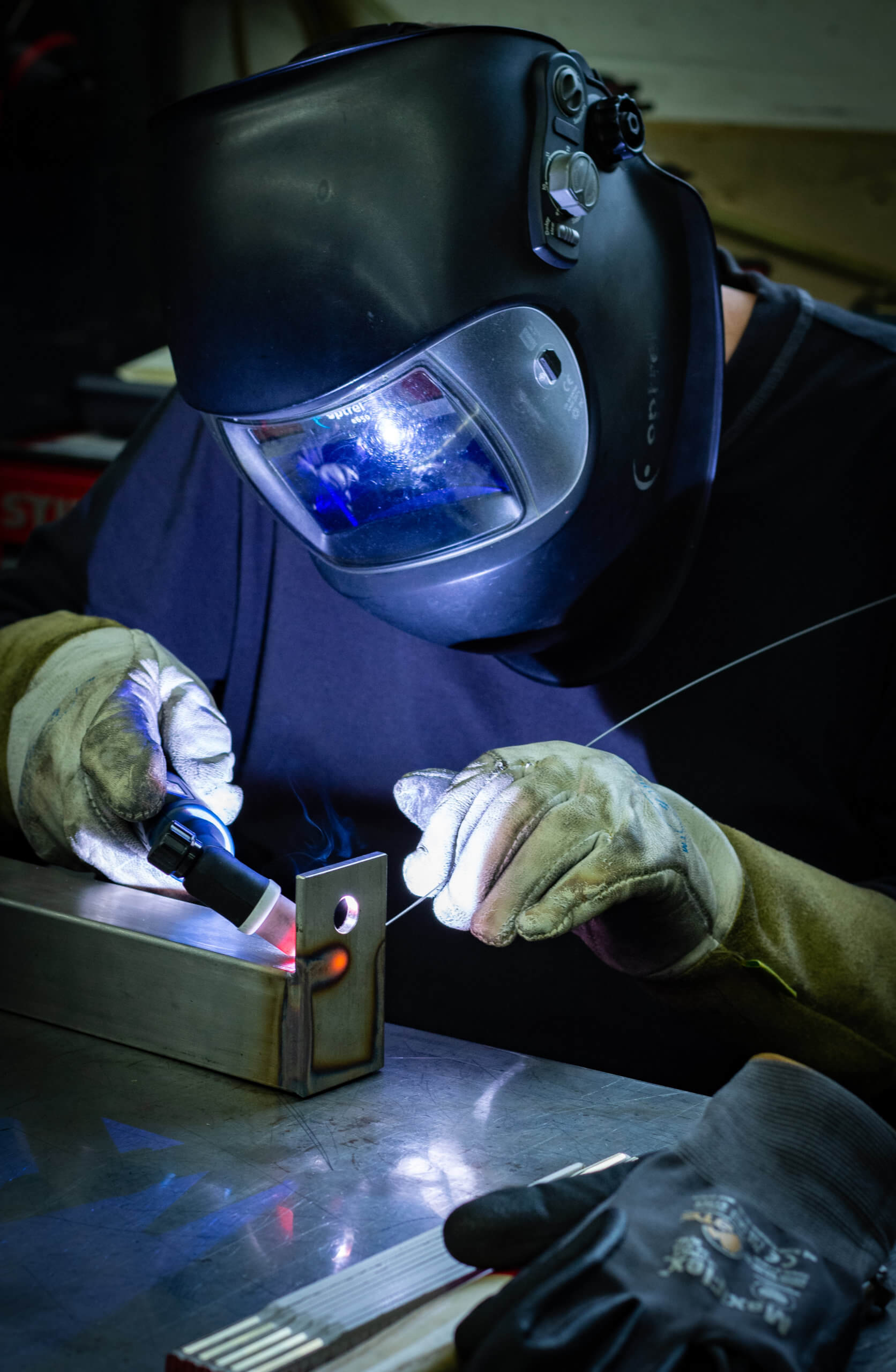Schweißarbeit an Rohrleitung