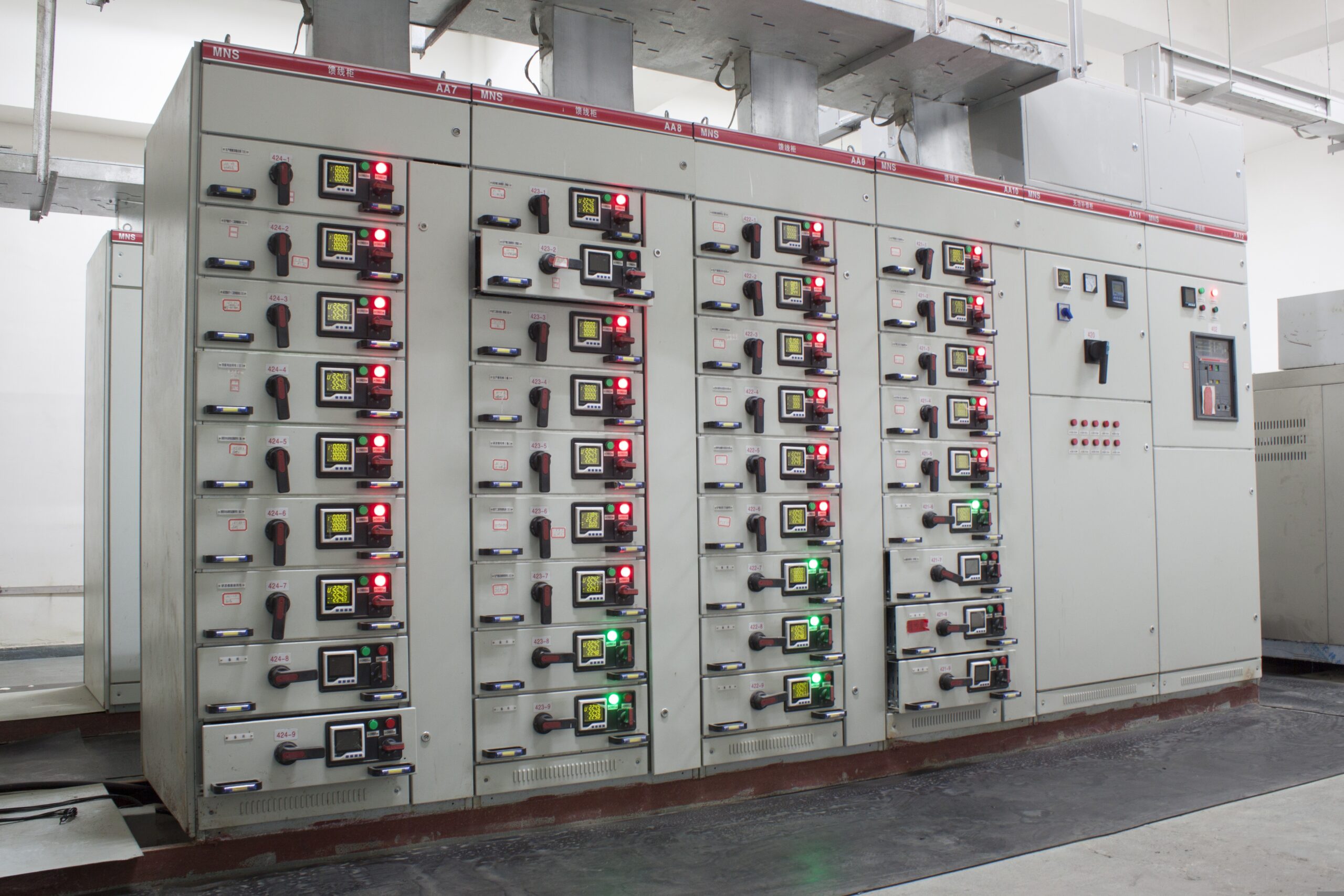 Installierter Schaltanlagenraum