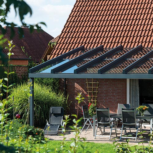 Terrassendach aus Aluminium