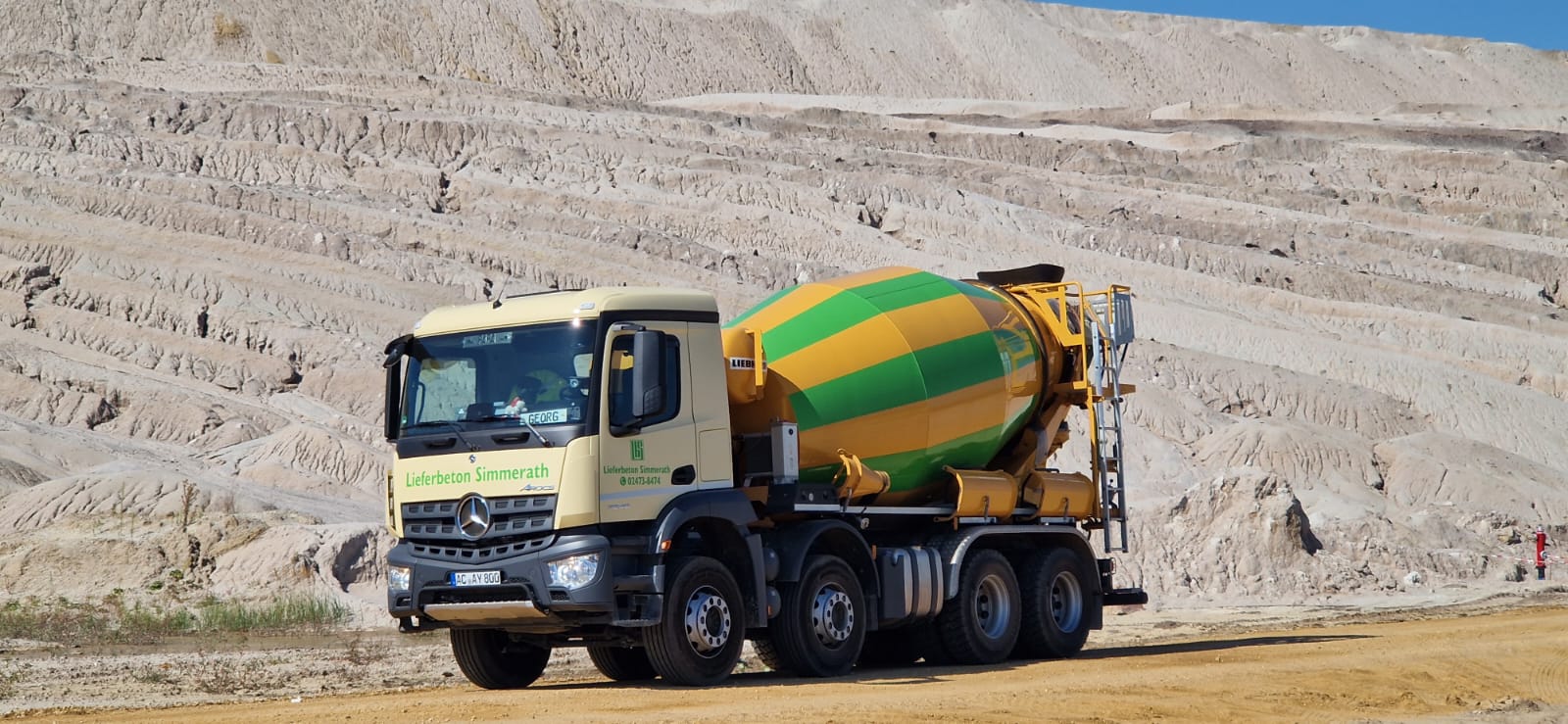 Betonpumpe im Einsatz